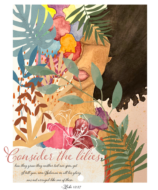 Consider the Lilies Art Print